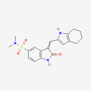 Структурная формула SU6656, CAS 330161-87-0, формула C19H21N3O3S