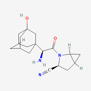 Структурная формула Saxagliptin, CAS 361442-04-8, формула C18H25N3O2