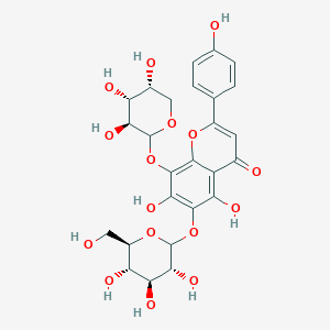 Структурная формула Schaftoside, CAS 51938-32-0, формула C26H28O14