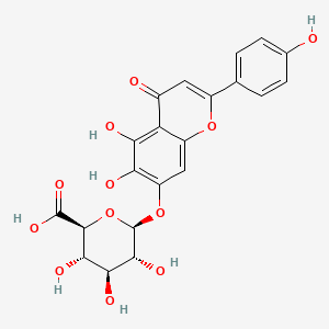 Структурная формула Scutellarin, CAS 27740-01-8, формула C21H18O12