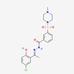 Структурная формула Seclidemstat（SP-2577）, CAS 1423715-37-0, формула C20H23ClN4O4S