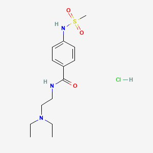 Структурная формула Sematilide hydrochloride, CAS 101526-62-9, формула C14H24ClN3O3S