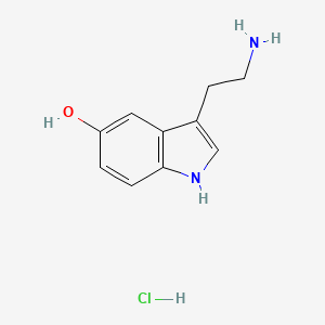 Структурная формула Serotonin hydrochloride(5-HT), CAS 153-98-0, формула C10H13ClN2O