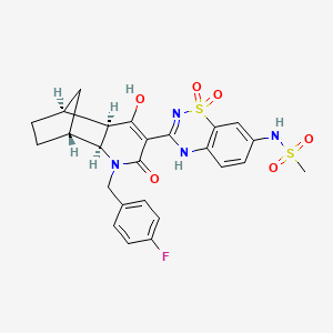 Структурная формула Setrobuvir, CAS 1071517-39-9, формула C25H25FN4O6S2