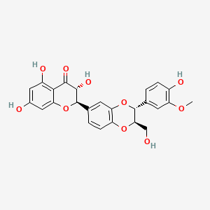 Структурная формула Silibinin, CAS 22888-70-6, формула C25H22O10