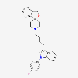 Структурная формула Siramesine, CAS 147817-50-3, формула C30H31FN2O