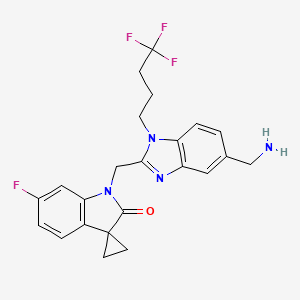 Структурная формула Sisunatovir (Synonyms: RV521), CAS 1903763-82-5, формула C23H22F4N4O
