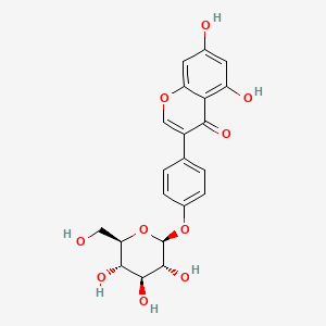 Структурная формула Sophoricoside, CAS 152-95-4, формула C21H20O10