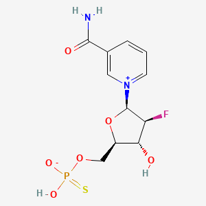Структурная формула Sulfo-ara-F-NMN, CAS 1374663-29-2, формула C11H14FN2O6PS