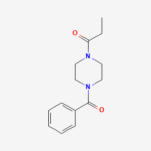 Структурная формула Sunifiram, CAS 314728-85-3, формула C14H18N2O2