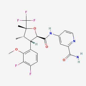 Структурная формула VX-548（Suzetrigine）, CAS 2649467-58-1, формула C21H20F5N3O4