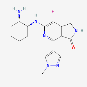 Структурная формула TAK-659 HCl, CAS 1952251-28-3, формула C17H21FN6.HCl