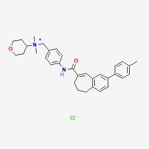 Структурная формула TAK-779, CAS 229005-80-5, формула C33H39ClN2O2