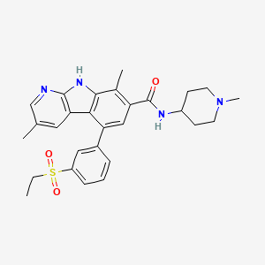 Структурная формула TAK-901, CAS 934541-31-8, формула C28H32N4O3S