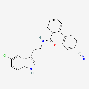 Структурная формула TAU-IN-1, CAS 1383373-65-6, формула C24H18ClN3O