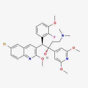 Структурная формула TBAJ-587, CAS 2252316-16-6, формула C30H33BrFN3O5