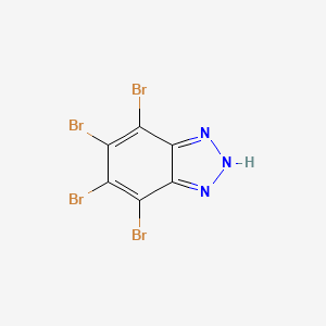 Структурная формула TBB, CAS 17374-26-4, формула C6HBr4N3
