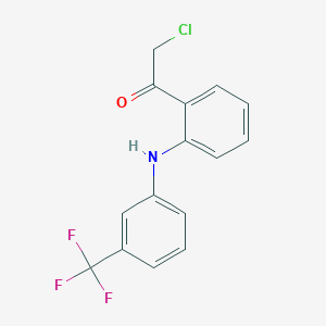 Структурная формула TED-347, CAS 2378626-29-8, формула C15H11ClF3NO