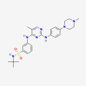 Структурная формула TG101209, CAS 936091-14-4, формула C26H35N7O2S