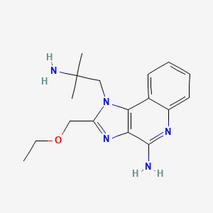 Структурная формула TLR7/8 agonist 3, CAS 642473-95-8, формула C17H23N5O