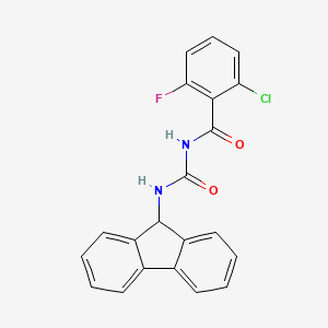 Структурная формула TMN355, CAS 1186372-20-2, формула C21H14N2O2FCl