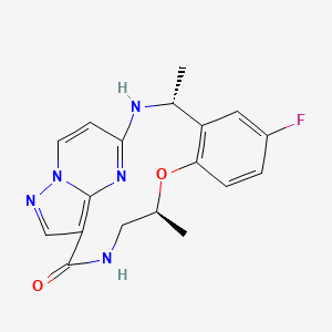 Структурная формула Repotrectinib(TPX-005), CAS 1802220-02-5, формула C18H18FN5O2