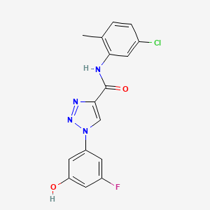 Структурная формула TR002, CAS 2380001-61-4, формула C16H12ClFN4O2