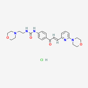 Структурная формула TRC051384 HCl, CAS 1333327-56-2, формула C25H32ClN5O4