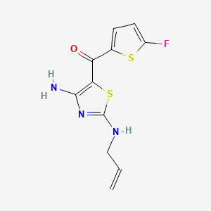 Структурная формула TT-10, CAS 2230640-94-3, формула C11H10FN3Os2