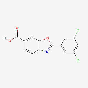 Структурная формула PF-06291826(Tafamidis), CAS 594839-88-0, формула C14H7Cl2NO3