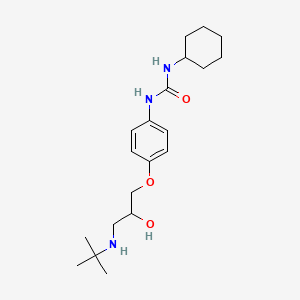 Структурная формула Talinolol, CAS 57460-41-0, формула C20H33N3O3