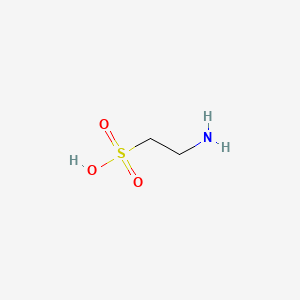 Структурная формула Taurine, CAS 107-35-7, формула C2H7NO3S