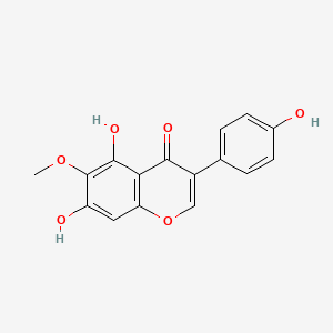 Структурная формула Tectorigenin, CAS 548-77-6, формула C16H12O6