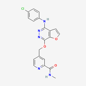 Структурная формула Telatinib, CAS 332012-40-5, формула C20H16ClN5O3
