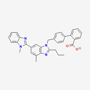 Структурная формула Telmisartan, CAS 144701-48-4, формула C33H30N4O2