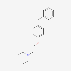 Структурная формула Tesmilifene, CAS 98774-23-3, формула C19H25NO
