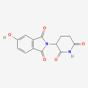 Структурная формула Thalidomide-5-OH, CAS 64567-60-8, формула C13H10N2O5