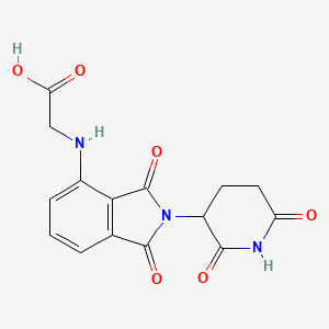Структурная формула Thalidomide-NH-CH2-COOH, CAS 927670-97-1, формула C15H13N3O6