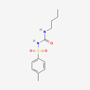 Структурная формула Tolbutamide, CAS 64-77-7, формула C12H18N2O3S