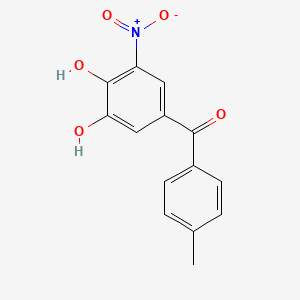 Структурная формула Tolcapone, CAS 134308-13-7, формула C14H11NO5
