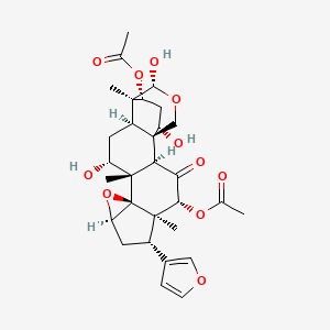 Структурная формула Toosendanin, CAS 58812-37-6, формула C30H38O11