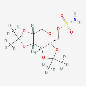 Структурная формула Topiramate D12, CAS 1279037-95-4, формула C12H9D12NO8S