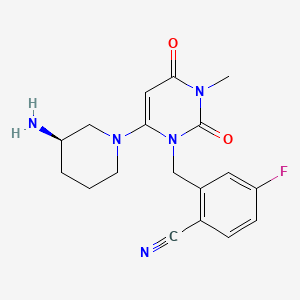 Структурная формула Trelagliptin, CAS 865759-25-7, формула C18H20FN5O2