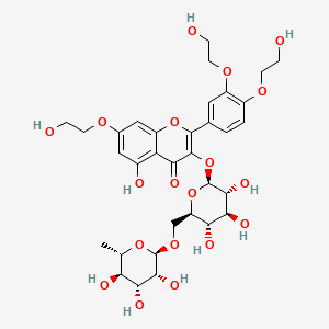 Структурная формула Troxerutin, CAS 7085-55-4, формула C22H34O3