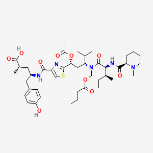 Структурная формула Tubulysin B, CAS 205304-87-6, формула C42H63N5O10S