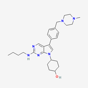 Структурная формула UNC2025, CAS 1429881-91-3, формула C28H40N6O
