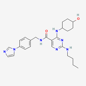 Структурная формула UNC2881, CAS 1493764-08-1, формула C25H33N7O2