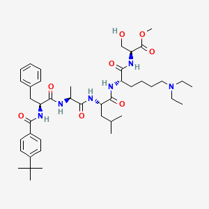 Структурная формула UNC3866, CAS 1872382-47-2, формула C43H66N6O8