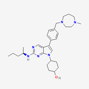 Структурная формула UNC4203, CAS 1818234-19-3, формула C30H44N6O