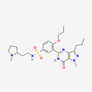 Структурная формула Udenafil, CAS 268203-93-6, формула C25H36N6O4S